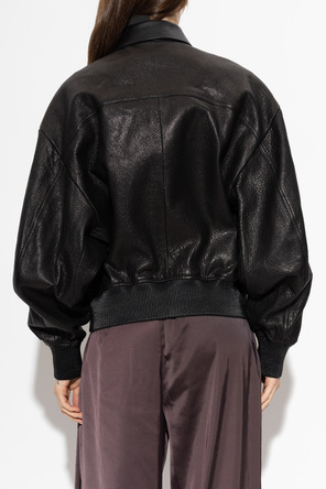 Jacquemus Skórzana Jacke „Losange“