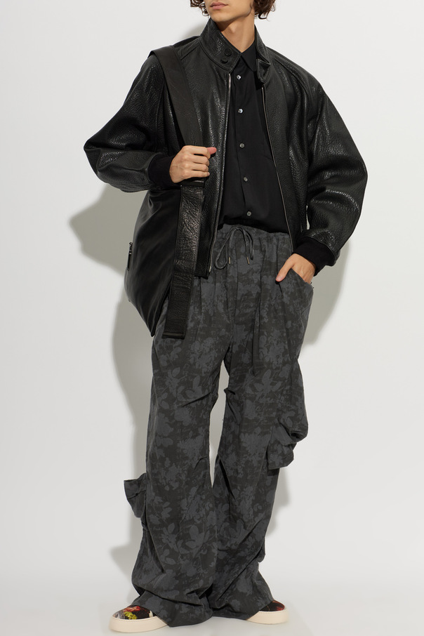 Studio Nicholson Leather jacket 'Over'