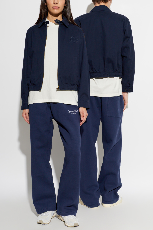 Sporty & Rich Chaqueta con logo bordado