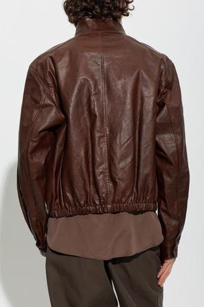 Lemaire Lederjacke mit Stehkragen