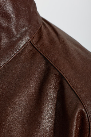 Lemaire Lederjacke mit Stehkragen