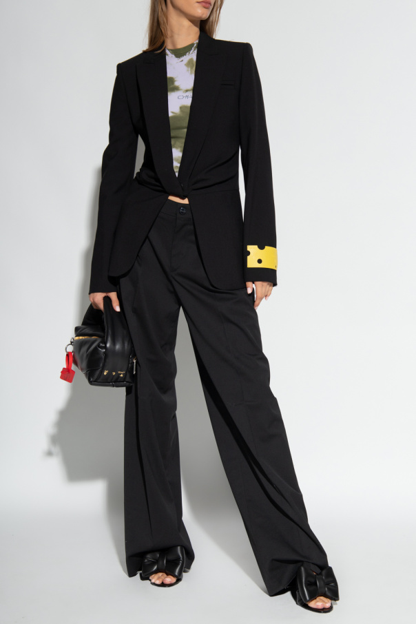 Off-White Blazer with peak lapels