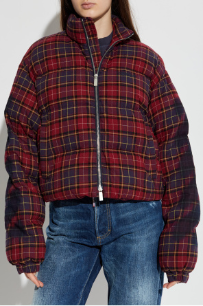 Off-White Gefütterte karierte Jacke