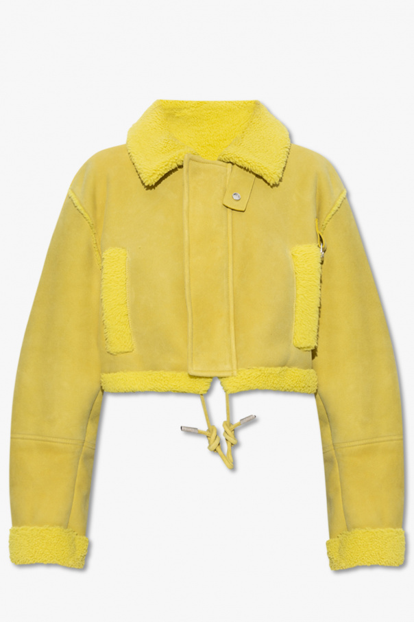 Off-White Cropped shearling jacket