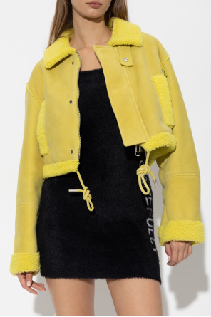 Off-White Cropped shearling jacket