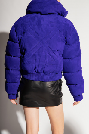 Off-White peplum leather jacket