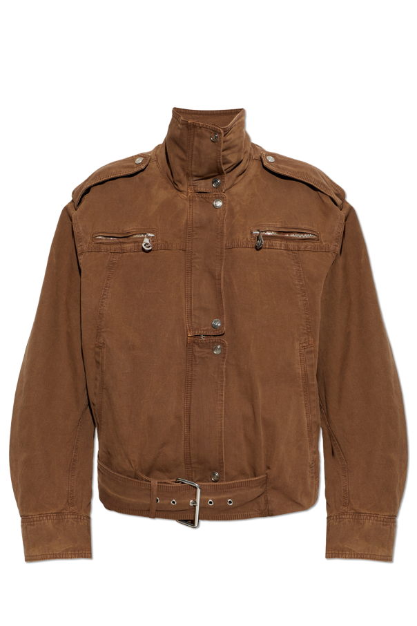 Blumarine Cotton jacket with epaulettes