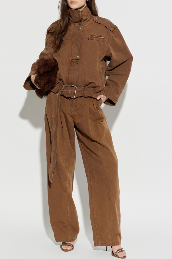 Blumarine Cotton jacket with epaulettes