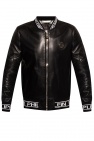 Philipp Plein BLACK Leather bomber jacket