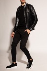 Philipp Plein BLACK Leather bomber jacket