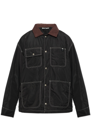 Padded jacket with appliquéd logo