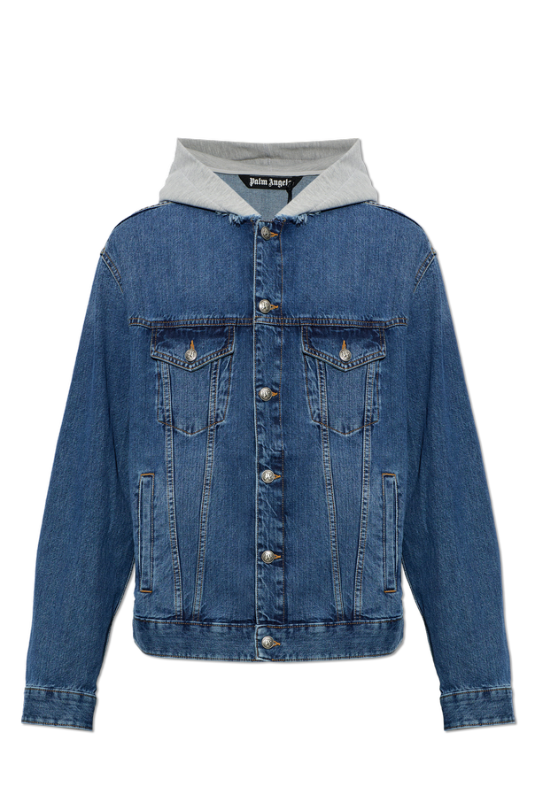 Denim jacket with a 'vintage' effect od Palm Angels