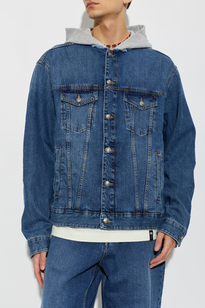 Palm Angels Denim jacket with a 'vintage' effect