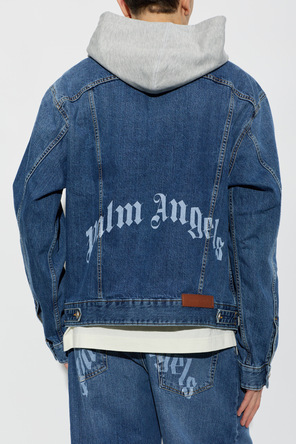Palm Angels Denim jacket with a 'vintage' effect