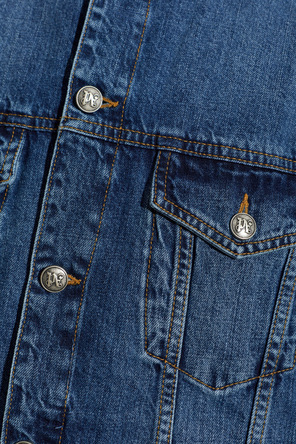 Palm Angels Denim jacket with a 'vintage' effect