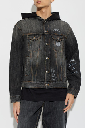 Palm Angels Vintage-effect denim jacket