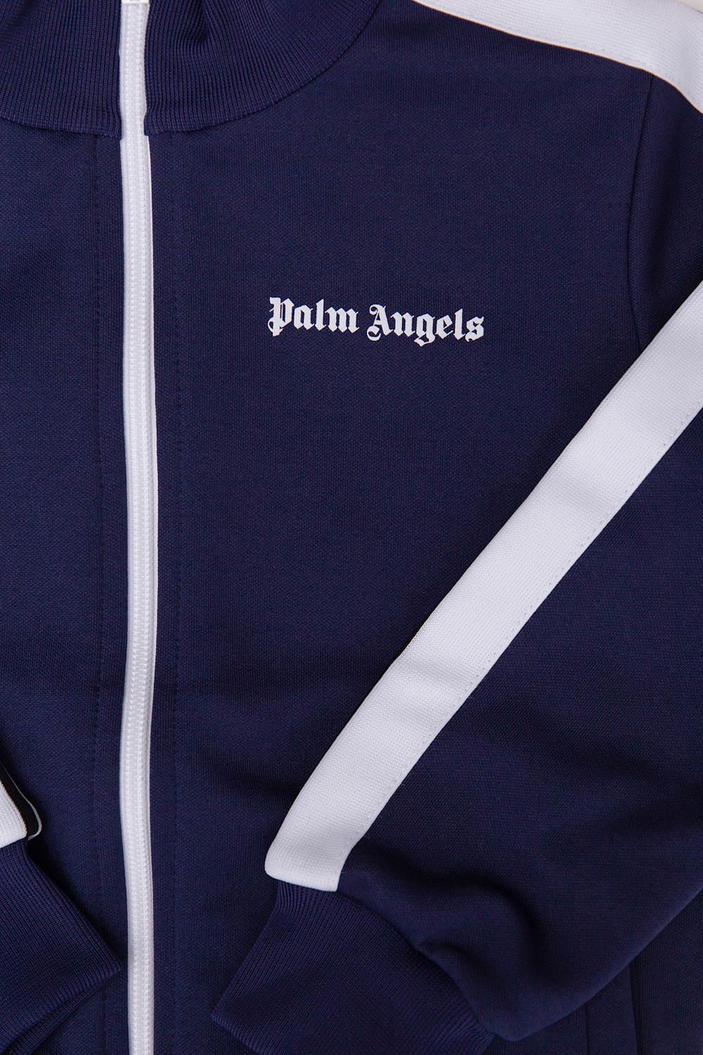 Palm Angels Kids knitted panel down jacket