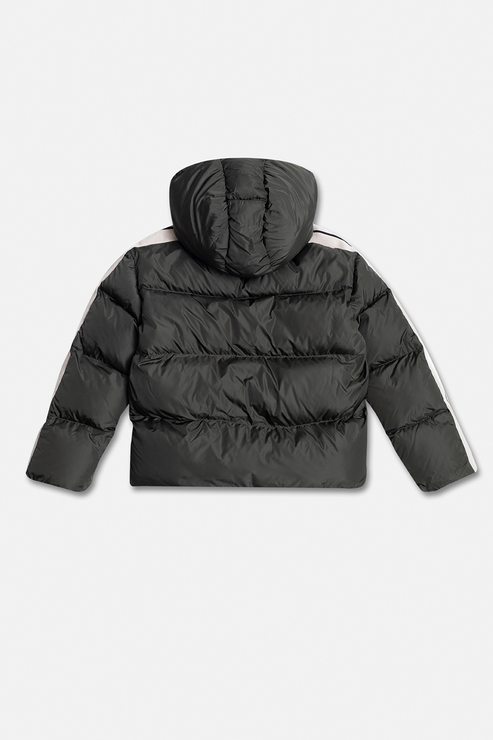 Palm Angels Kids Quilted hooded jacket