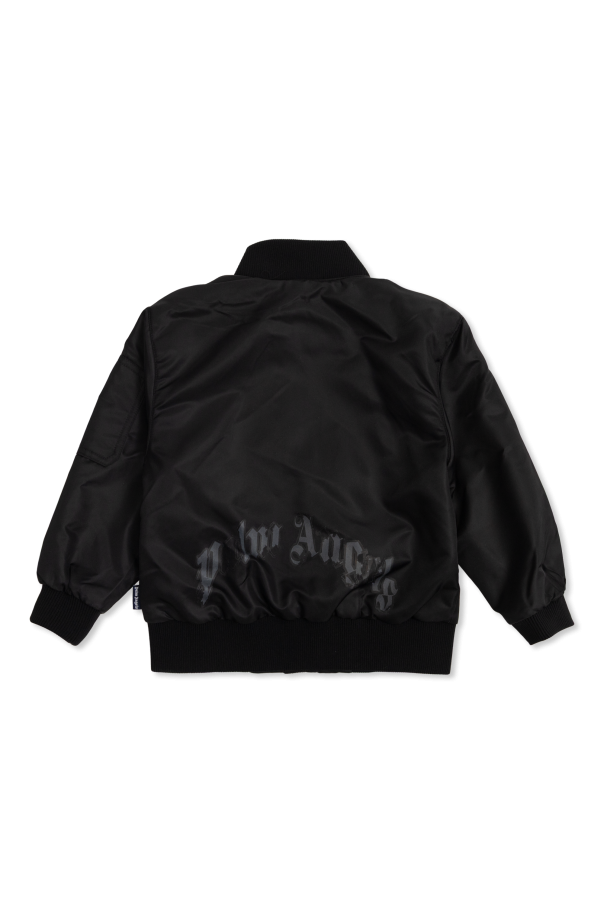 Palm Angels Kids Insulated jacket with logo