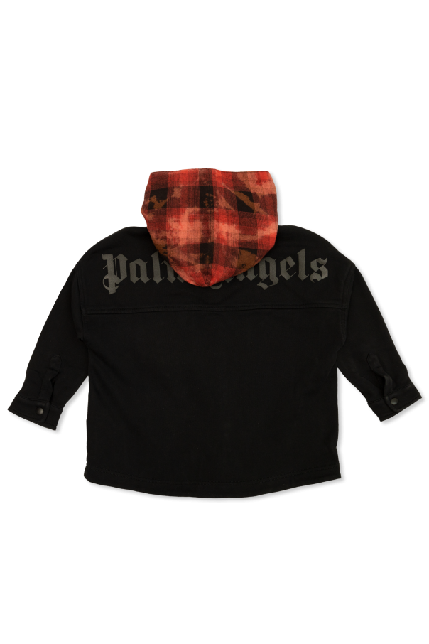 Palm Angels Kids Shirt with detachable hood