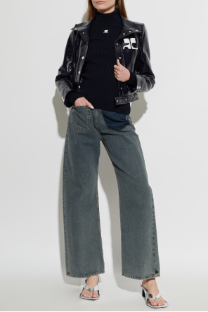 Jacket with logo od Courrèges