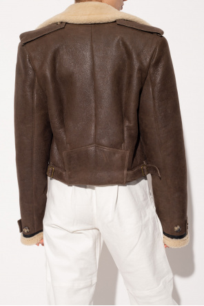 The Mannei ‘Petra’ cropped shearling Barrie jacket