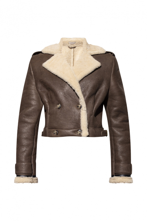 The Mannei ‘Petra’ shearling texture jacket