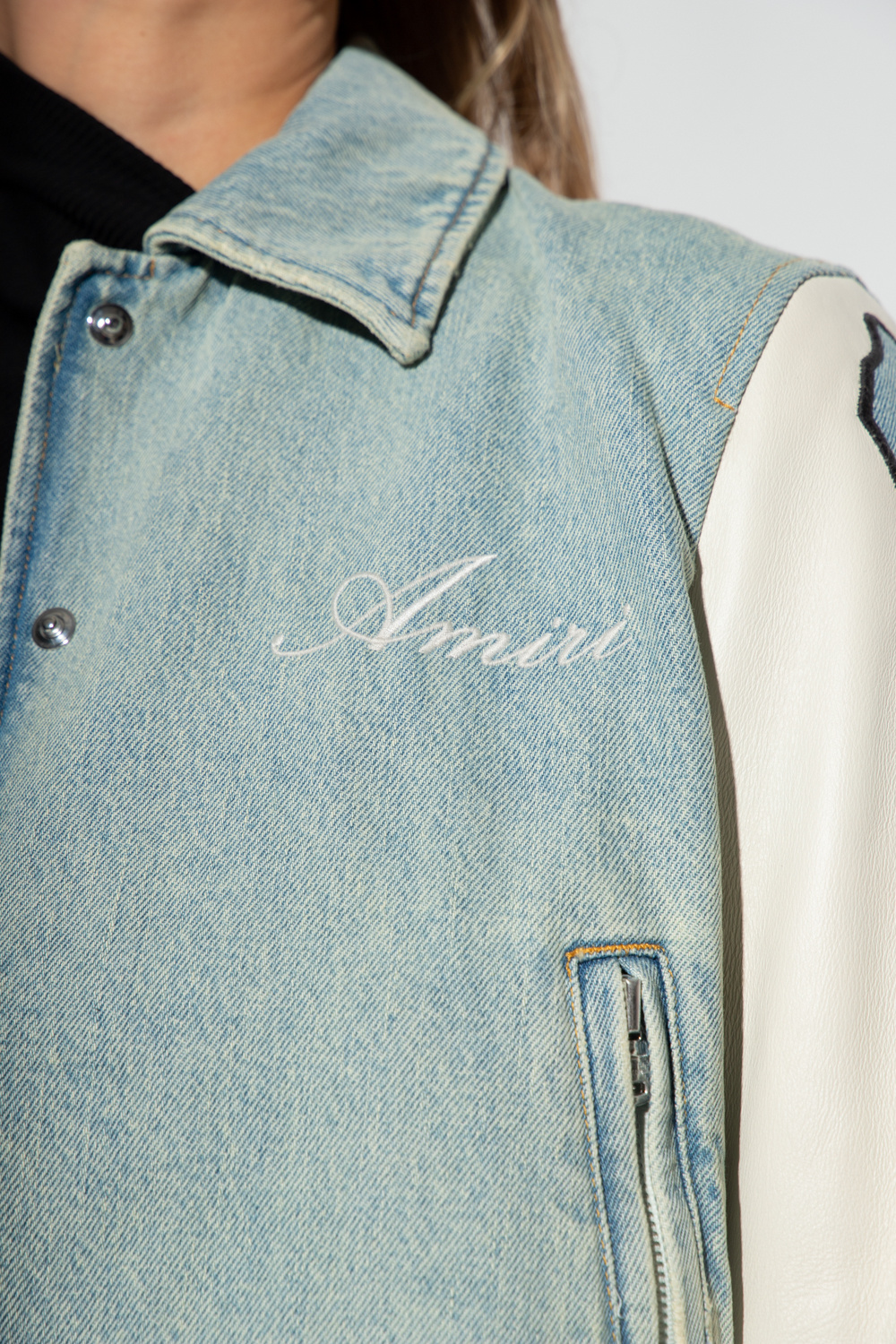 Amiri adidas Originals no dye organic cotton hoodie with Stan Smith HD