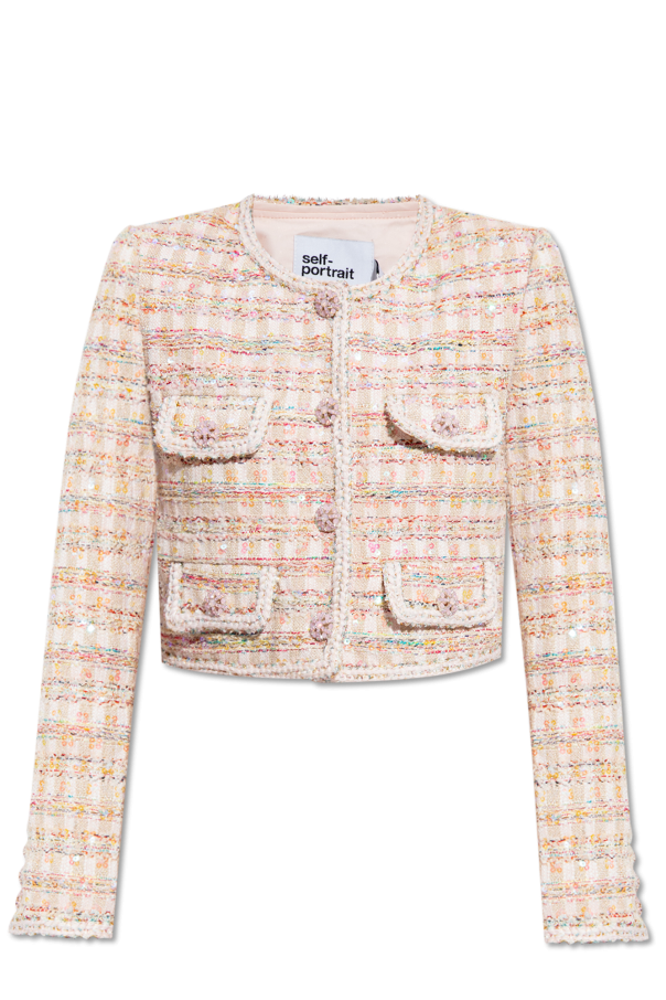 Self Portrait Tweed blazer