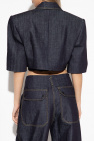 The Mannei NAVY BLUE ‘Aspos’ cropped blazer