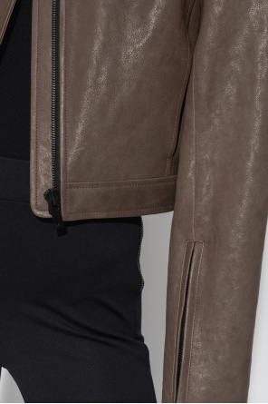 The Mannei ‘Baku’ cropped leather jacket