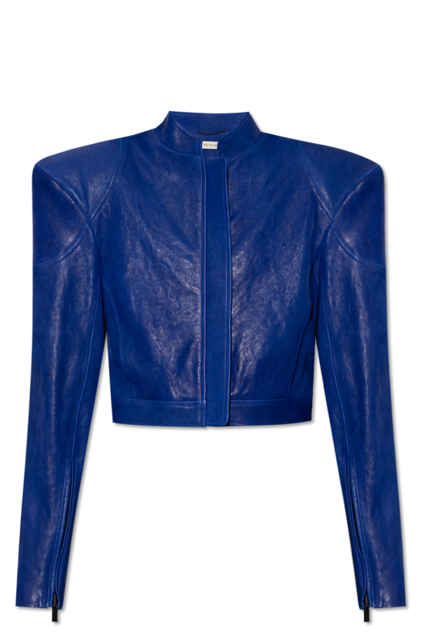 The Mannei ‘Baku’ cropped leather jacket