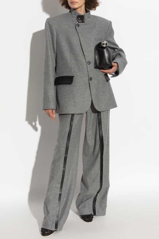 The Mannei Blazer with herringbone pattern