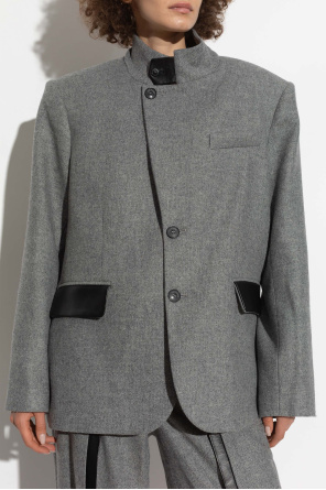 The Mannei Blazer with herringbone pattern