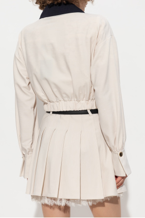 Self-Portrait Jacke mit Spitzenbesätzen