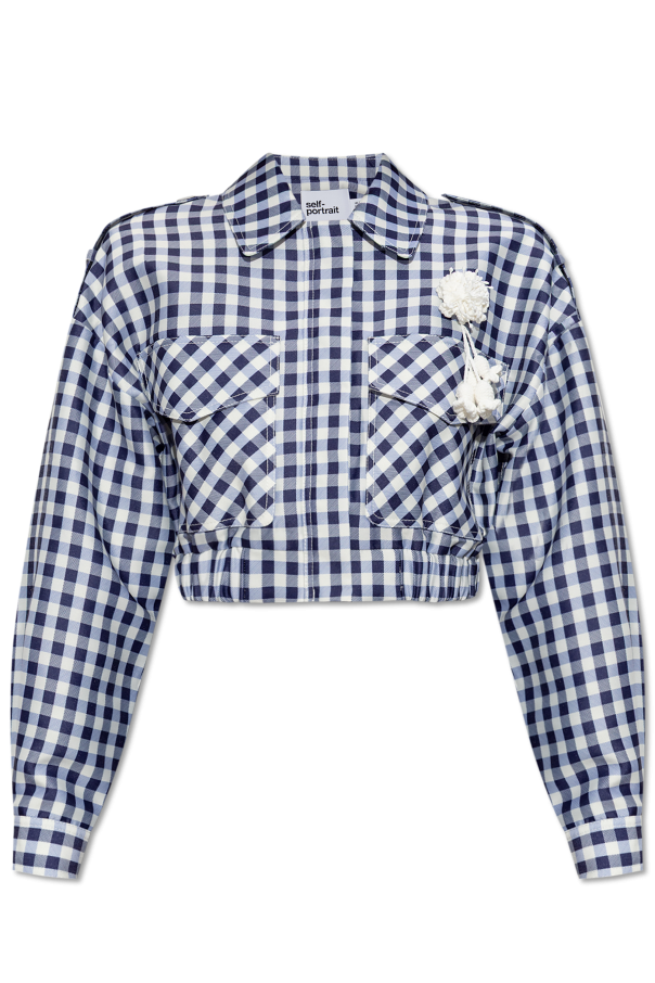 Plaid pattern jacket od Self-Portrait
