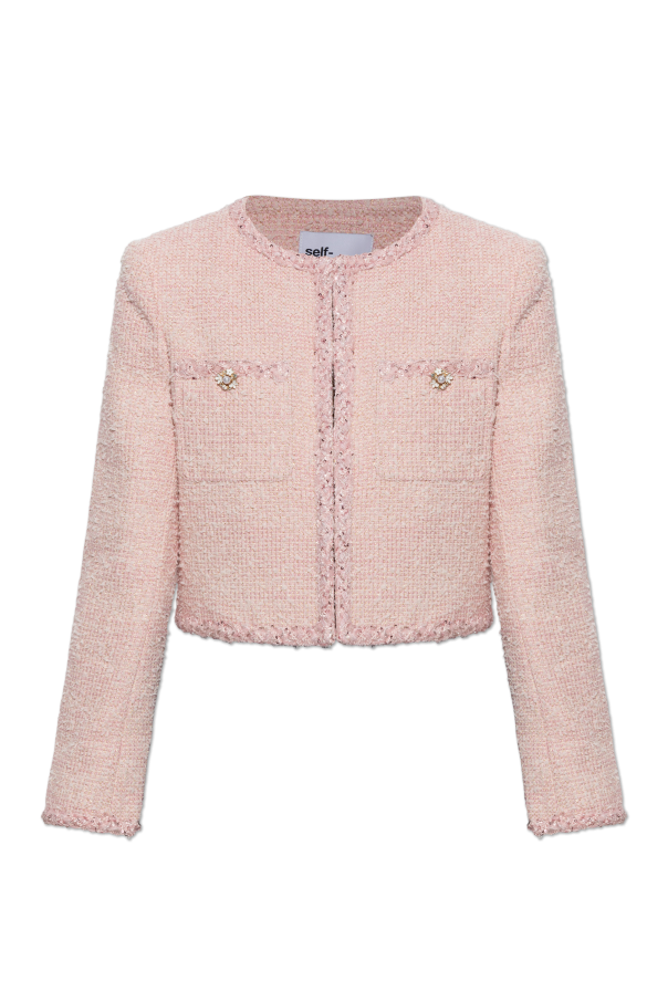Tweed blazer with lurex thread and sequins od Self-Portrait