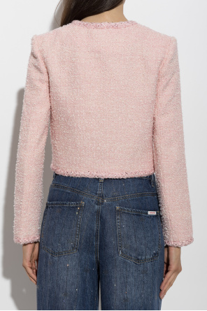 Self-Portrait Tweed blazer with lurex thread and sequins