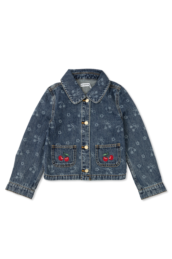Denim jacket with pockets od Self-Portrait Kids