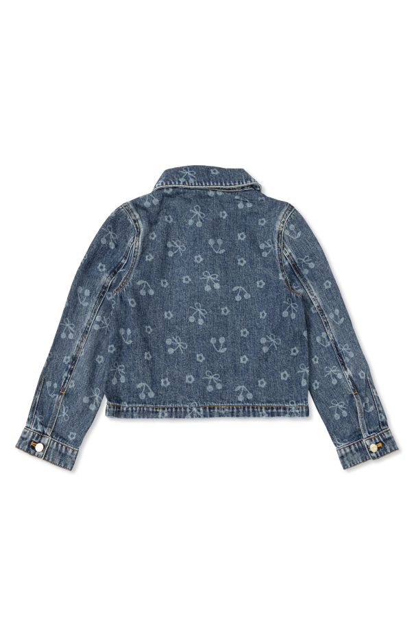 Self-Portrait Kids Chaqueta vaquera con bolsillos