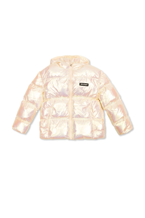 Insulated jacket with a shiny effect
