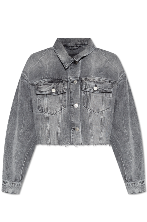 ‘piper’ cropped denim jacket od AllSaints