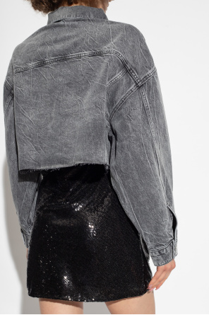 AllSaints ‘Piper’ cropped denim jacket