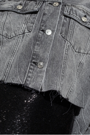 AllSaints ‘Piper’ cropped denim jacket