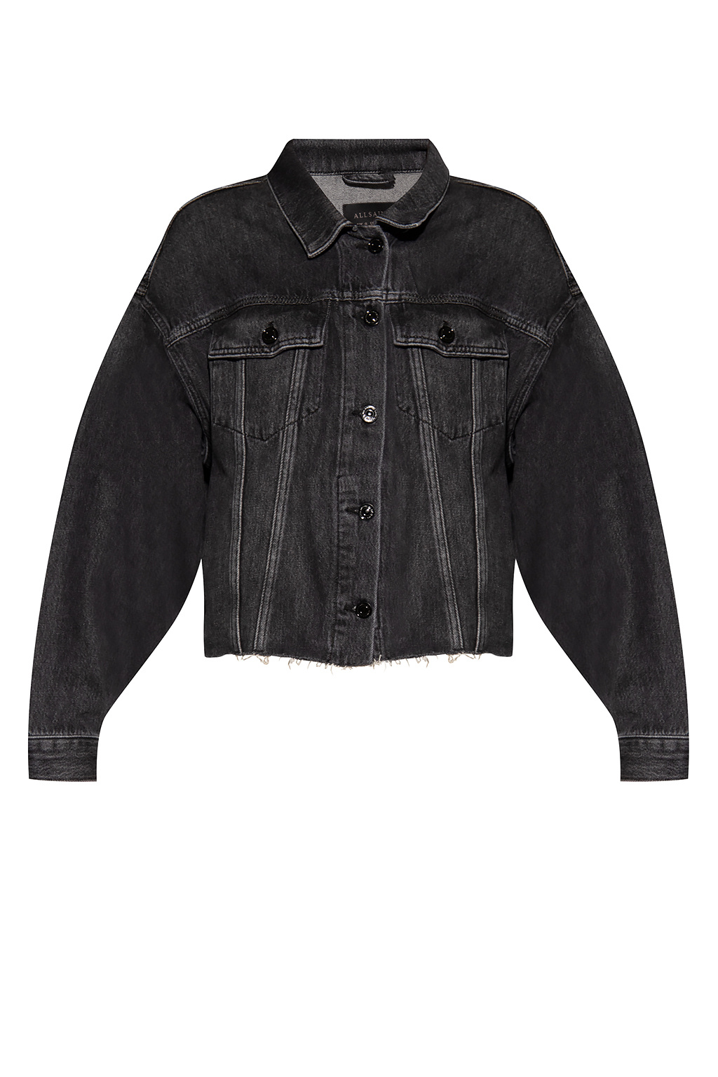 Louis Vuitton Cropped Denim Jacket BLACK. Size 50