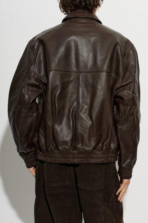 Studio Nicholson Chaqueta de cuero 'Piston'