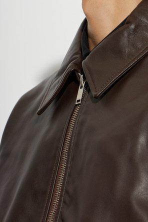 Studio Nicholson Chaqueta de cuero 'Piston'