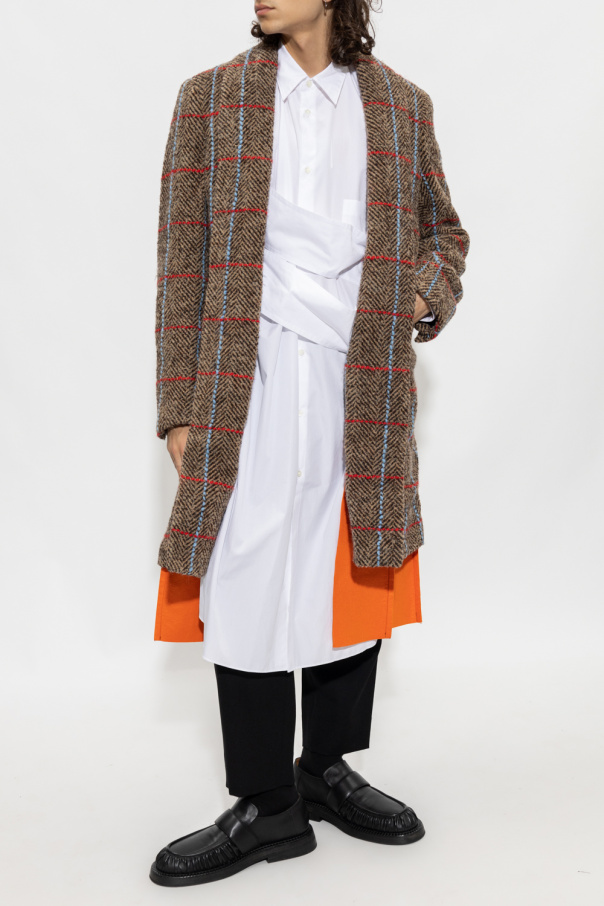 Palm Angels x Moncler bandana-print cropped puffer jacket Checked coat