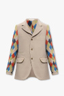 Comme des Garçons Homme Plus beige Blazer with geometric pattern