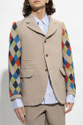 Comme des Garçons Homme Plus beige Blazer with geometric pattern